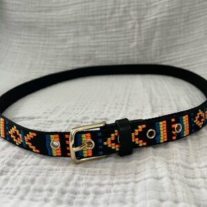 Unique embroidered belt size small
